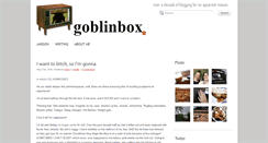 Desktop Screenshot of goblinbox.com
