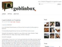 Tablet Screenshot of goblinbox.com